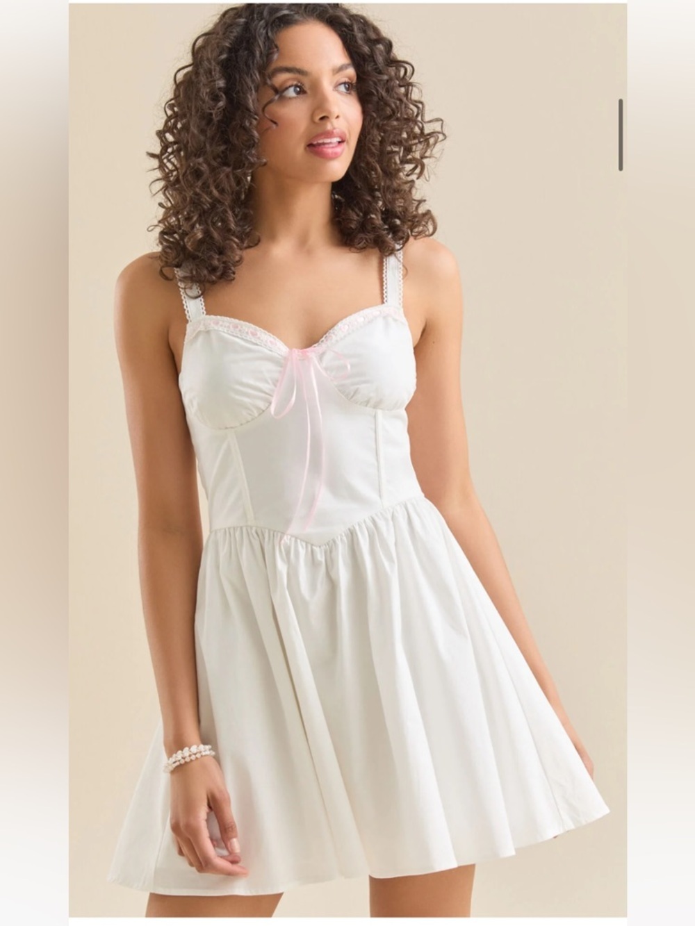 ALTAR’D STATE Marlene Mini Dress White Size XL